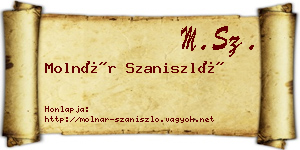 Molnár Szaniszló névjegykártya
